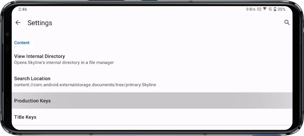 locate-the-Production-Key-option